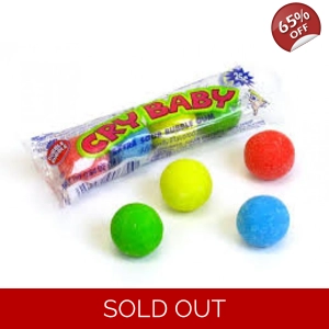 Cry Baby Extra Sour Bubble Gum 18g pack 4 Bubblegum Balls